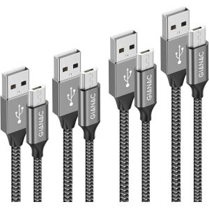 C&acirc;ble Micro Usb, [0.5M 1M 2M 3M/Lot De 4] Nylon Tress&eacute; Micro Usb Cable Chargeur Charge Rapide Et Synchro Pour Android Samsung Galaxy S7 S6 Edge J3 J5,Redmi Note 5, Huawei,Sony, Xbo[CAB9161215] - Neuf