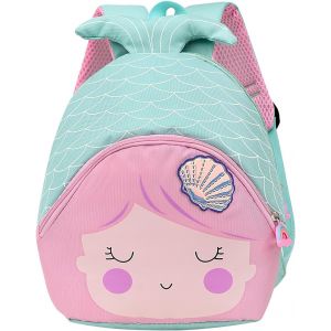 Sac à Dos Enfant 3 Ans Sac Ecole Maternelle Filles Cartable Fille Sirène Mini Sac Enfant Bebe 2 Ans Sac Creche Fille Maternelle 4 Ans Bleu 25x15x30cm - Neuf