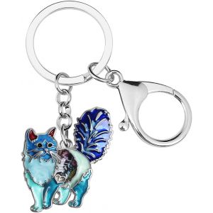 Kal-Porte-Clés En Alliage Émaillé En Forme De Chat Mignon Pour Femme Et Fille - Neuf