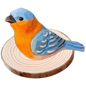Sculpture d'oiseau en bois,d&eacute;coration artisanale,cadeaux pour enfants,E - Neuf