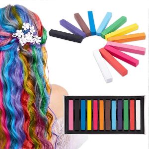 Coffret De 12 Mini Craies Temporaires Pour Cheveux, Lavables Et Non Toxiques, Pour Enfants De 4 À 11 Ans. Idéal Comme Cadeau D'anniversaire Ou De Noël. - Neuf