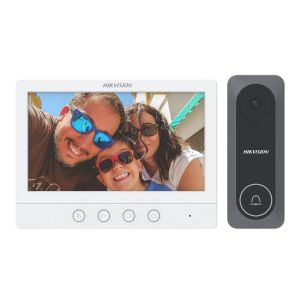 Kit Interphone Vid&eacute;o Hikvision DS-KIS212 HD TVI 4 Fils - Neuf