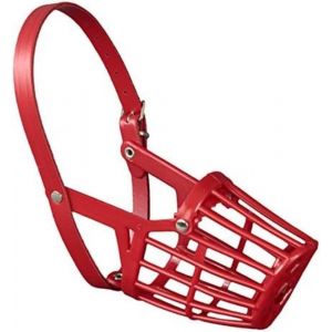 Kal-1810010601 Muselière Panier Plastique, Taille 6, Rouge - Neuf