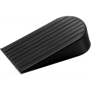 1 Pack Extra Large Noir Bouchon de Porte, Large De 1,9"" Hauteur de Sol en Caoutchouc Bouchon de Porte, Porte Lacunes et Empêche le Verrouillage, les Lourds à l'Étage Bouchon de Porte - Neuf