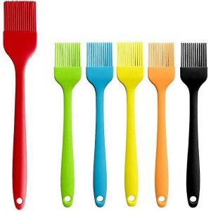 Pinceau à badigeonner pour la cuisson,brosse à badigeonner en silicone,brosse à badigeonner à haute résistance aux températures pour la cuisson,le barbecue et la cuisson de la cuisine,ensemble de - Neuf