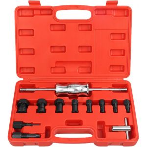 MEVRONISSHOP-Ensemble d'extracteurs de roulement de 12 pi&egrave;ces avec marteau coulissant, ensemble d'extracteurs de roulement int&eacute;rieur &agrave; trou aveugle avec 8 pinces de serrage extensibles (8-32 mm) pour - Neuf