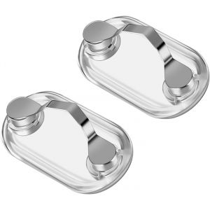 Porte-Lunettes Magnétiques, 2 Pièces, Blanc, Mini-Clip Magnétique Original Pour Lunettes, Lunettes De Soleil, Vision, Presbytie, Sécurité, Lecture, Écouteurs, Homme Et Femme - Neuf