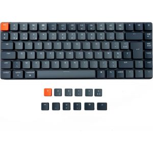 LETNERNY-K3 Clavier Mécanique Sans Fil Ultra-Mince, Clavier Bluetooth/Usb 75% Design Avec Rétroéclairage Blanc, Commutateur Optique Rouge À Bas Profil Remplaçable À Chaud Pour Mac Windows - Neuf