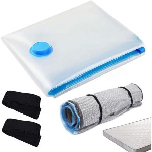 lbgwp60-Sac Sous Vide Pour Matelas, 240 X 130 Cm, Grand Sac Sous Vide, Sac À Vêtements, Pour Déménagement, Transport, Peu Encombrant - Neuf