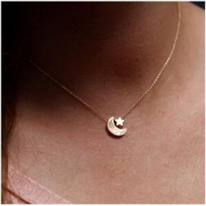 Kales-Collier Ras Du Cou Lune Étoile Bohème Collier Pendentif Lune Collier Étoile Or Collier Croissant Vintage Bijoux Pour Femmes Et Filles - Neuf