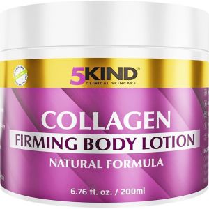 5kind Creme Raffermissante Corps Au Collagène 200 Ml-Creme Hydratante Corps Pro Au Colagene Pour Une Peau Plus Ferme & Plus Souple-Beauty Cream Luxueuse Au Collagène-Crème Hydratante Naturelle - Neuf