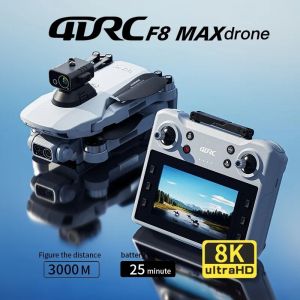 Nouveau Drone Pro 8k Gps 5g Wifi 3 Cameras, Modele: 1 Batterie - Neuf