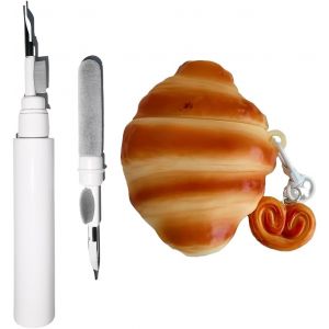 LORANKA-Coque [3 en 1] mignonne compatible avec AirPods Pro 3 avec porte-cl&eacute;s, coque de protection en silicone souple 3D avec motif d'animal de dessin anim&eacute; en forme de chat, kit de stylo de - Neuf