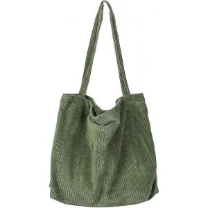 Sac Cordurotote pour femmes, sacs à main décontractés Big Capacitshopping sac à bandoulière avec poche - Neuf