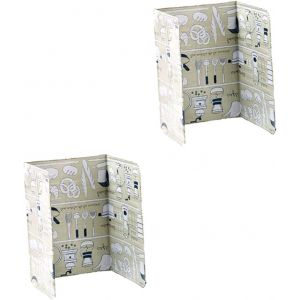 Lot De 2 Protections Anti-Éclaboussures Pour Plaque De Cuisson À Gaz - Neuf