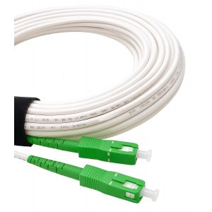 - 100M C&acirc;ble &Agrave; Fibre Optique Pour Orange Livebox, Les Box Red Sfr Et Bouygues Telecom Bbox, Sc/Apc Vers Sc/Apc Simplex Monomode Os2 9/125&iquest;m Lszh, Blanc[Z991] - Neuf