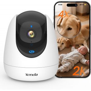 CP3 Pro 2K 360&deg; Indoor Wi-Fi Camera,AI Detection People/Pet/Baby,Night Vision,Two-Way Audio,1 Click Call,Security Monitoring,2.4GHz - Neuf