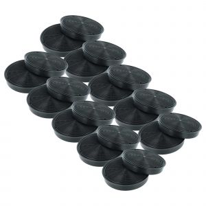 vhbw 20x Filtres &agrave; charbon actif compatible avec De Dietrich DHE1146A, DHT496XP1, DHT386XP11, DHT386XP1, DHE1149A, DHT496XP11 hotte aspirante - Neuf