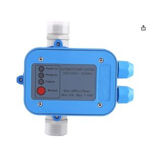 Interrupteur de Pression 220V, Contr&ocirc;leur de Pompe &agrave; Eau, Controleur Pression Pompe Eau Automatique Unit&eacute; de Commande Automatique Commutateur &eacute;lectronique pour Maison, Cour, Jardin, Serre - Neuf