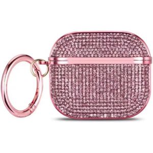 LORANKA-Coque pour AirPods 4, coque de luxe pour AirPods 4, coque de luxe pour filles et femmes, rose scintillant - Neuf