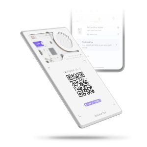 VornixorSarlshop-AirCard Pro - Tracker Card Bluetooth UltraMince, Traceur Tag Carte Compatible avec Android Google Find Hub, Charge Wireless, Traqueur Localisateur avec Digital ID, Gadget High Tech - Neuf