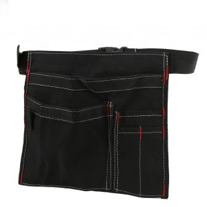 Sac A Outils En Toile A Suspendre A La Taille, Sac De Rangement Pour Vis, Clous, Ecrous, Forets, Kit De Reparation, Noir - Neuf
