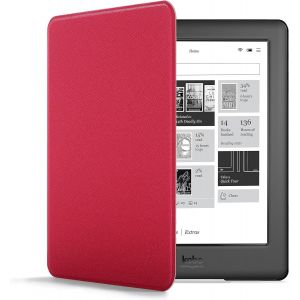 GUOP-Étui Pour Kobo Glo Hd (Et Kobo Touch 2.0) (Modèle: 2015) - Mince Et Léger,Fonction Automatique Veille/Réveil Intelligente Étui,Coque (Housse) De Protection - Rouge - Neuf