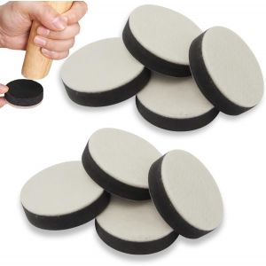 8 Pi&egrave;ces Tampon Chaise Feutre, Patins Pour Meubles Lords Rond Patin Antiderapant Pour Hauteur Accrue Silencieux Et R&eacute;sistance &Agrave; L'usure Tampon Feutre Meuble Autocollant - Neuf