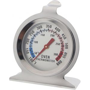 Kal-Thermometre Cuisine, Thermomètre De Cuisine Au Four, Thermomètre De Four En Acier Inoxydable, Thermomètre Pour Grilles Température De Four Pour Cuisson, Viande, Pâtisserie - Neuf