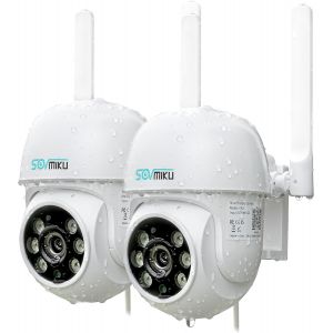 ChenQuanSarl-2Ca3 Ai Mini Caméra De Sécurité 2K Sans Fil Pour L'Extérieur, 2 Ans De Stockage Gratuit Dans Le Cloud, Audio Bidirectionnel, Facile À Installer, Vue À 360°, Panoramique/Inclinaison, Visi - Neuf