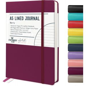 Eryi-Carnet De Notes A5, Couverture Rigide Lignée Avec Papier Épais De Qualité Supérieure 120 G/M², Carnet Ligné De 180 Pages Pour L'étude, La Planification, L'agenda, La Journalisation - Neuf