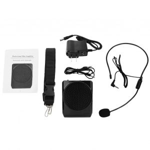 amplificateur de voix portable rechargeable, microphone, haut-parleur d'enseignement avec ceinture (etats-Unis) - Neuf