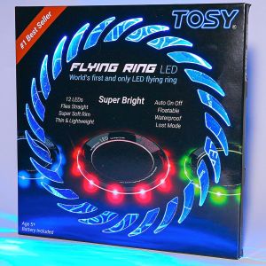 Eryi-Anneau Volant 12 Led, Lumineux, Mode Perdu, Allumage Automatique, Sûr Et Doux, Étanche, Frisbee Léger, Cadeau D'anniversaire, De Camping Pour Garçon/Fille/Enfant - Neuf
