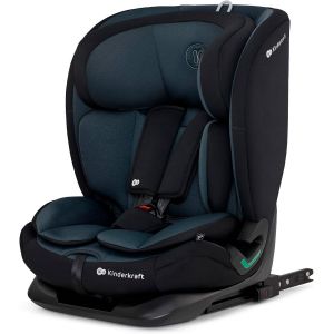 Kinderkraft Oneto3 I-Size 76 Et 150 Cm, Siège Auto Bébé Groupe 1/2/3 De 9 À 36 Kg, 15 Mois À 12 Ans, Installation Isofix Facile, Fonction Reclining, Régler L'appui-Tête Sur 18 Niveaux, Noir - Neuf