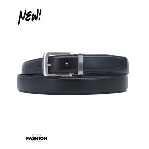 Ceinture En Cuir De Couleur Noir Homme - Sangle R&eacute;glable - Neuf