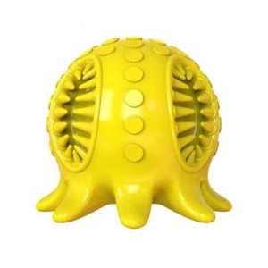 Jouet Interactif Couineur Pour Chien En Forme De Pieuvre Jaune &iquest; Jouet &Agrave; M&acirc;cher Durable, Attrayant Et S&ucirc;r Pour La Sant&eacute; Dentaire Et Le Soulagement De L'anxi&eacute;t&eacute; - Neuf