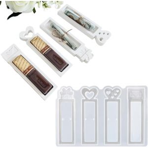Tianyi-Moule En Silicone Boîte Cadeau, Moule Pour Resine Epoxy, Resin Mold Pâques, Pour Boîte À Chocolats, Boîte Cadeau (A) - Neuf