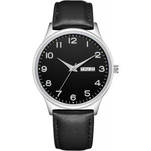 Eryi-Montre Homme Femme Cuir Montre Bracelet De Couple Analogique Quartz Date Élégant Vintage Cadeau De Mariage Romantique - Neuf