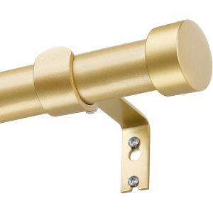 Tringle Rideau Or,80 À 148 Cm Tringle À Rideaux Extensible,Barre Rideau Réglable 25 Mm De Diamètre Avec Couvercle Et Supports Ensemblede,Fenêtre Décorative Pour Chambre Et Salon - Neuf