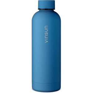 Gourde Isotherme 500ml Anthracite - Bouteille D'eau Inox - &Eacute;tanche, Sans Bpa, - Bouteille Thermo Pour Sport, Randonnee, Velo, Voyage, &Eacute;cole - Neuf