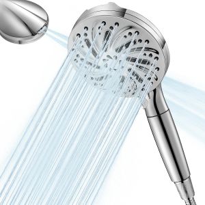 JGD-Pomme de Douche avec Filtre, Pommeau de Douche Econome en Eau, Pomme de Douche Haute Pression avec 10 Types de Jets, Douche &agrave; Main avec Filtration en 15 Couches - Neuf
