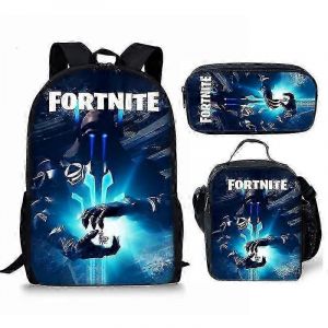 Sac D'ecole Imprime Fortnite, Sac A Dos Pour Enfants, Cartable, Trousse A Crayons Ou Ensemble Trois Pieces - Neuf