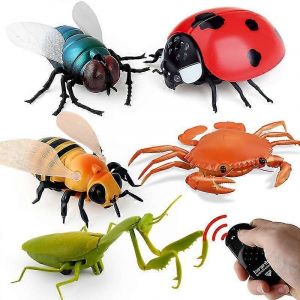 Telecommande infrarouge Araignees Insectes Mouches Abeilles Coccinelles Crabes Mantes Souris Animal Jouet Farce Insectes Blague Effrayant Astuce Jouets - Neuf