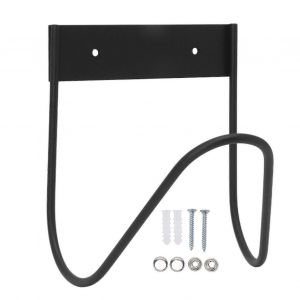 Support de tuyau d'arrosage 304 Acier inoxydable Support mural Heave Duty Tuyau d'eau Crochet Cintre compatible avec Cour extérieure Noir-YM - Neuf