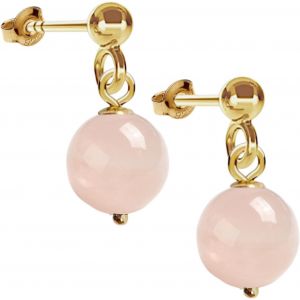 Chenquansarl-Boucles D'oreilles Minimes Pour Femme En Argent 925 Plaqu&eacute; Or &iquest; Boucles D'oreilles En Pierre Naturelle Faites &Agrave; La Main &iquest; Pendentif En Pierre Pr&eacute;cieuse Platine &iquest; Cadeau Pour Femme Adoles - Neuf