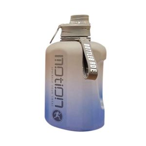 2 Litres D'eau De Sport Avec &Eacute;chelle Capacit&eacute; Bouilloire De Remise En Forme En Plein Air Gradient En Plastique Portable R&eacute;utilisable - Neuf