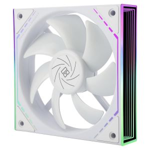 TL-M12W - Ventilateur de processeur ARGB 120 mm - Avec effet miroir ARGB - Silencieux - Vitesse de 1500 tr/min - Blanc - ARGB - Ventilateur PWM de bureau - Neuf