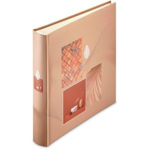 Album Photo ""Singo Ii"" 30X30Cm (400 Photos 10X15Cm, 100 Pages Blanches Avec Intercalaires Papier Cristal, Album Scrapbooking Diy Livre Photo &Agrave; Personnal R Et &Agrave; Coller) Terracotta[L39] - Neuf