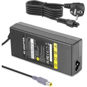 20V 4.5A 90W Alimentation Chargeur pour Lenovo ThinkPad T420 T430 T500 T510 T520 T530 T60 X220 X230 IdeaPad Notebook,Chargeur Thinkpad,7.9x5.5mm - Neuf