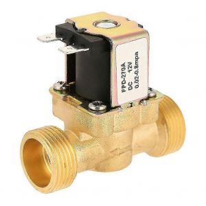 Solénoïde électrique G3/4 Électrovanne électrique en laiton pour l'eau 12V DC normalement fermé - Neuf